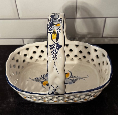 Vintage floral ceramic hand - floral,